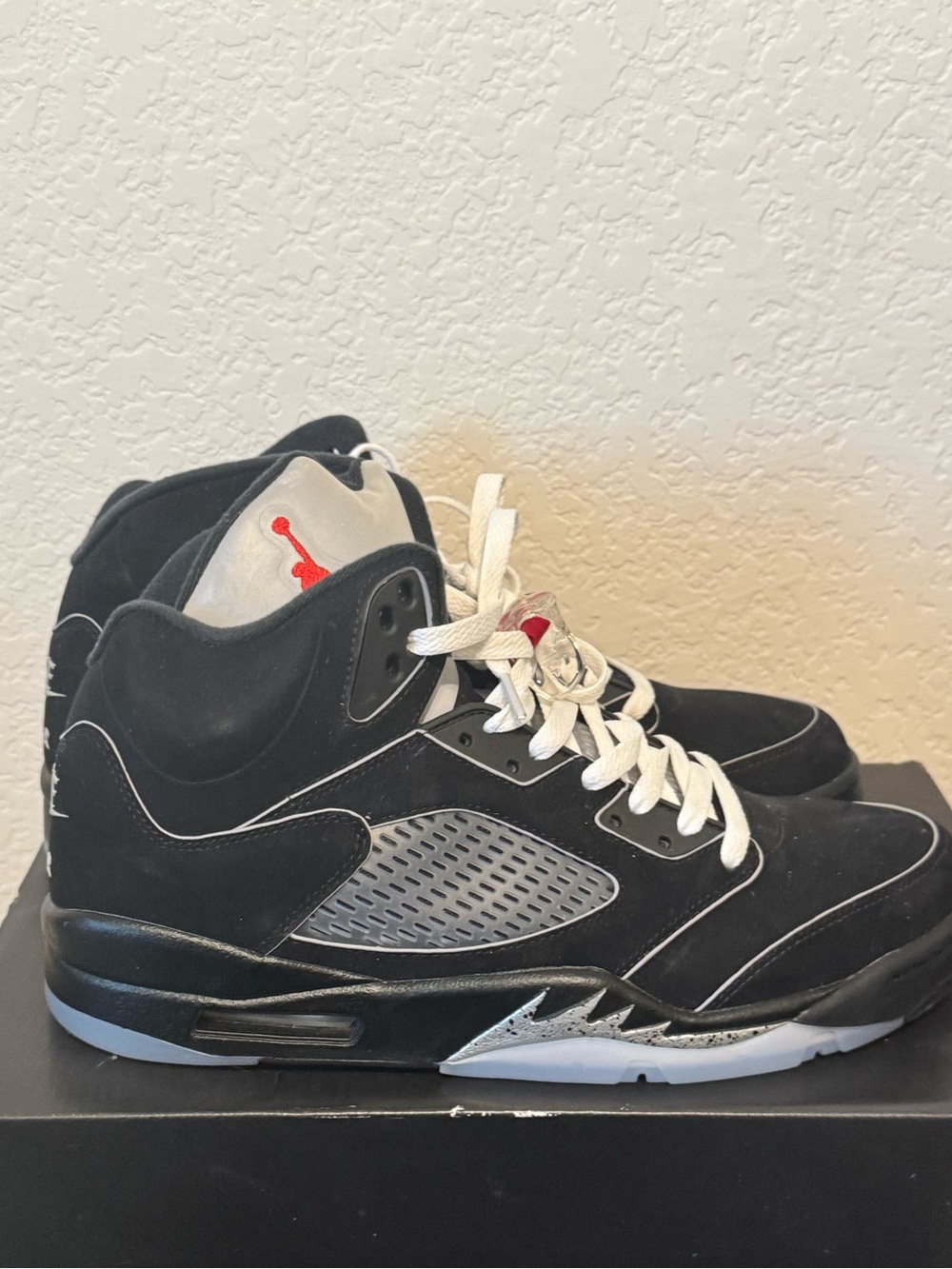 Black and Gray High-Top Men's Athletic Sneakers